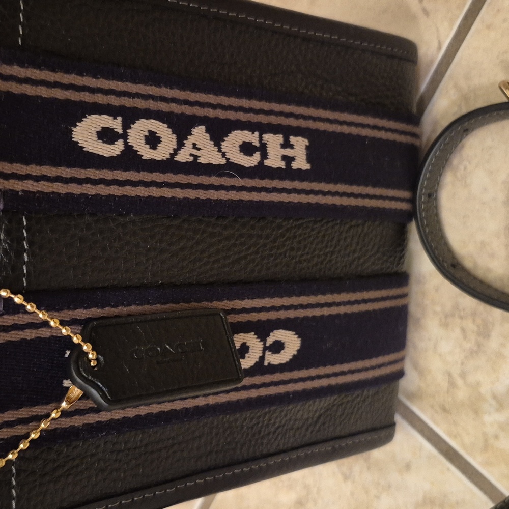 Coach Black Mini Bag with Gold Accents - Picture 2 of 7